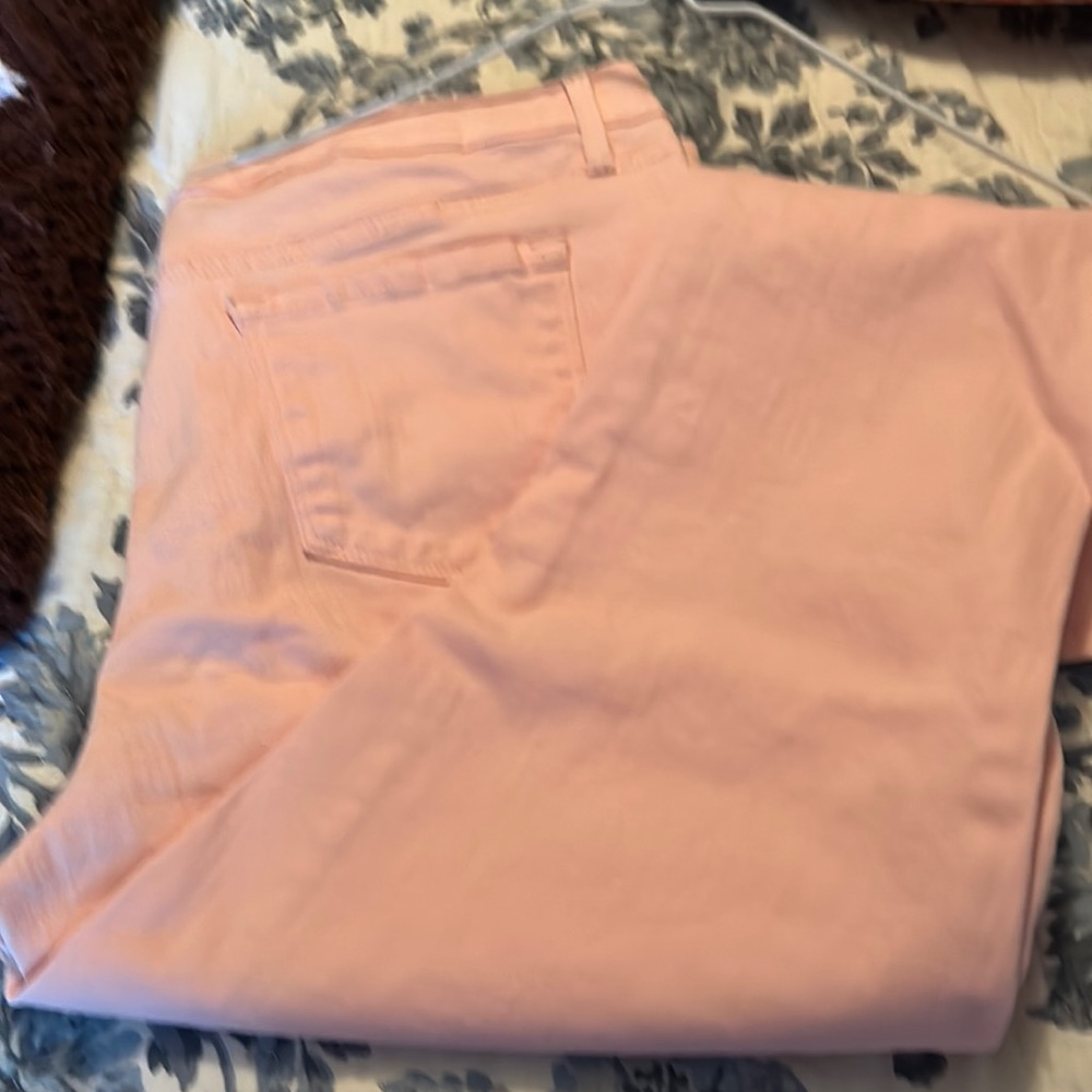 Peach ankle skinny jeans